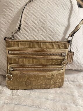 Coach Gold Poppy Crossbody Bag